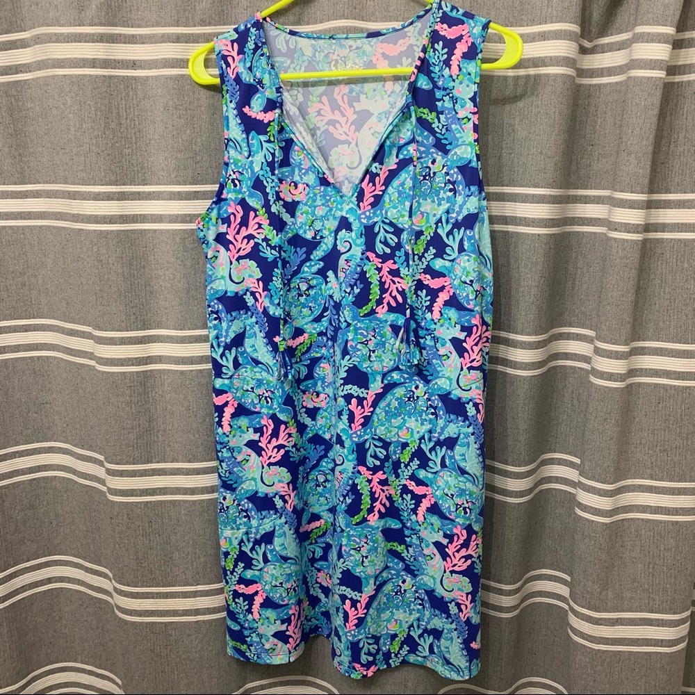 Lilly Pulitzer Johanna Cover-Up Dress in Turtle Villa